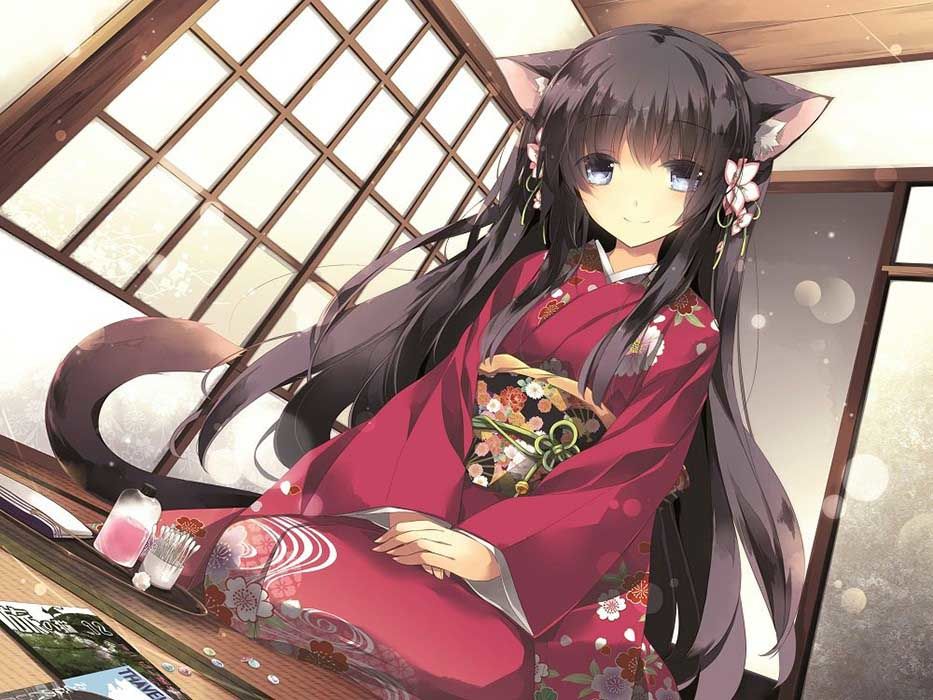 撫猫さんと耳かき 画像1