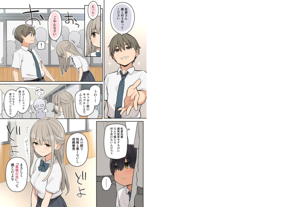 目立たない存在の僕が高嶺の花の先輩とエッチな関係になっちゃった話 画像1