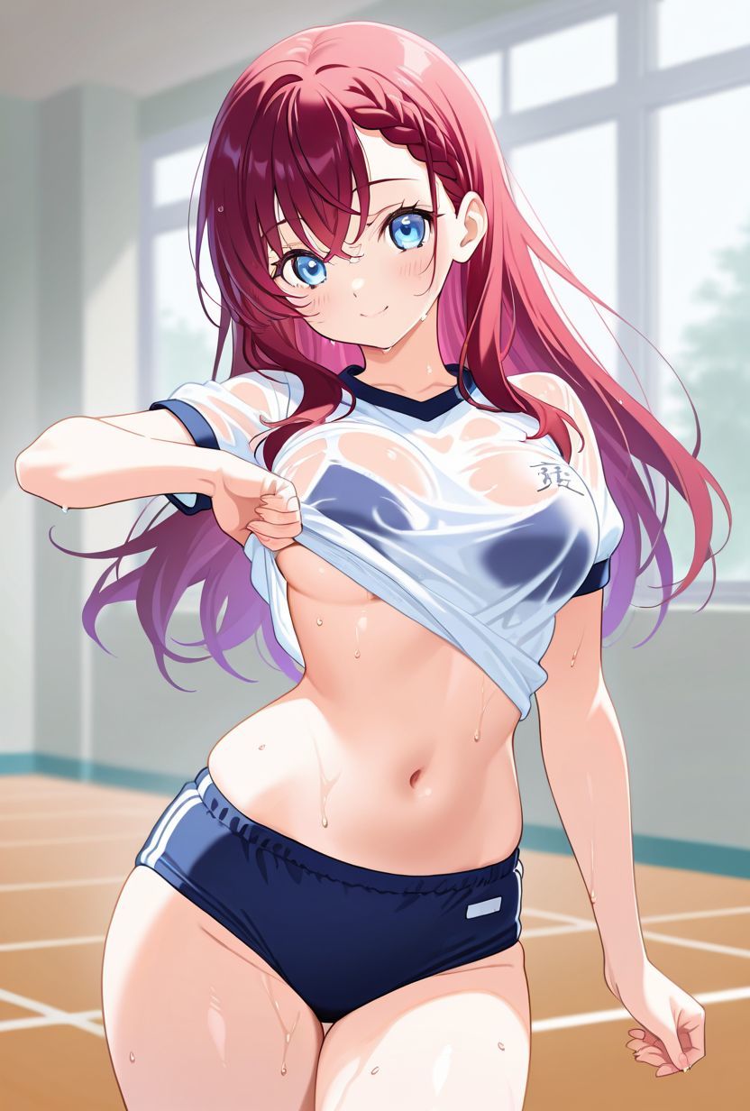 『濡れ透け図鑑 - 体育着編 B組』〜元気でちょっと活発な女の子たち〜 画像1